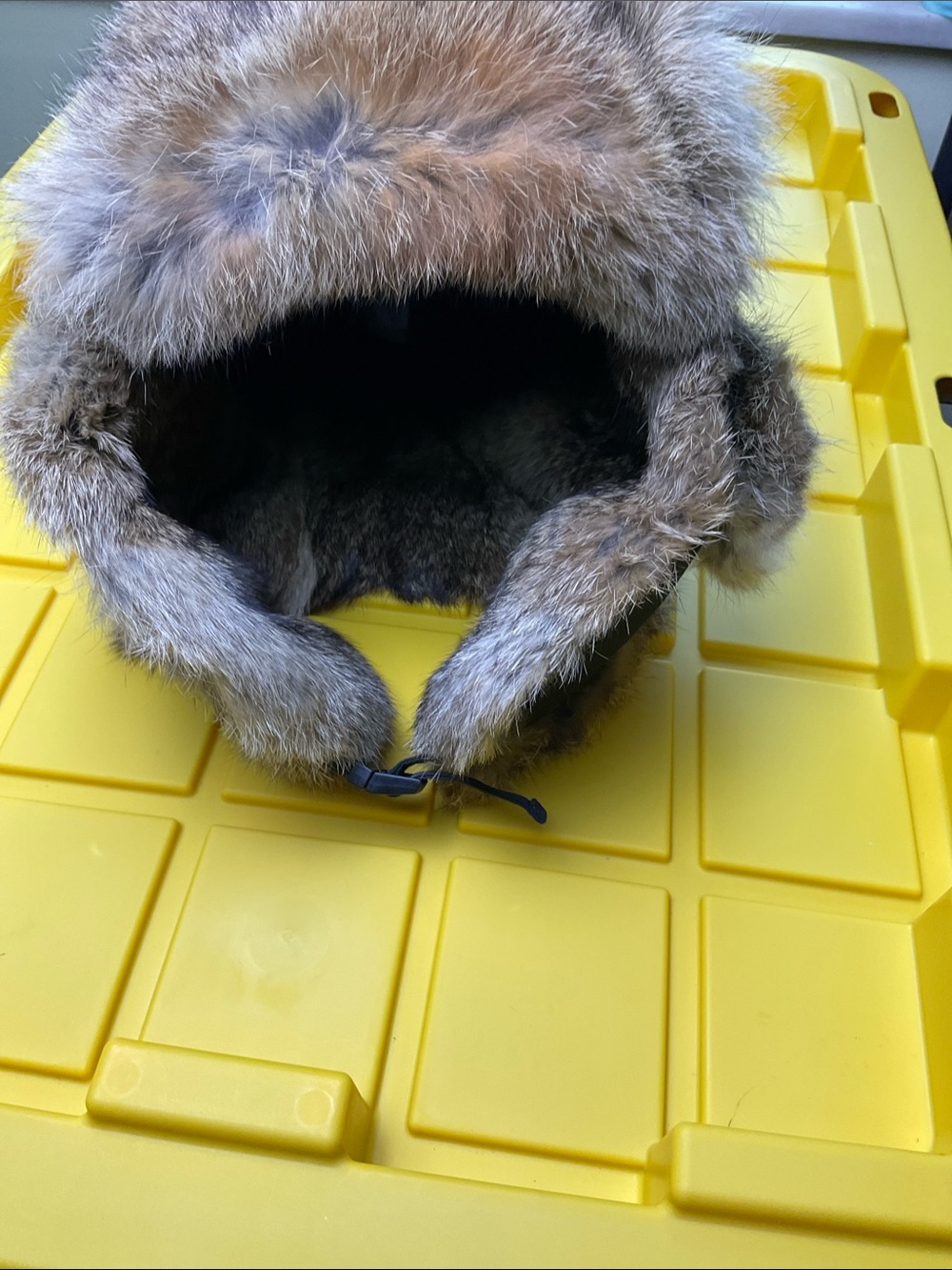 Duluth Trading Co AKHG Ushanka Fur Trapper Hat - Black